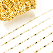 901BGF. 14k Gold Filled Fancy Twisted Oval Link Chain